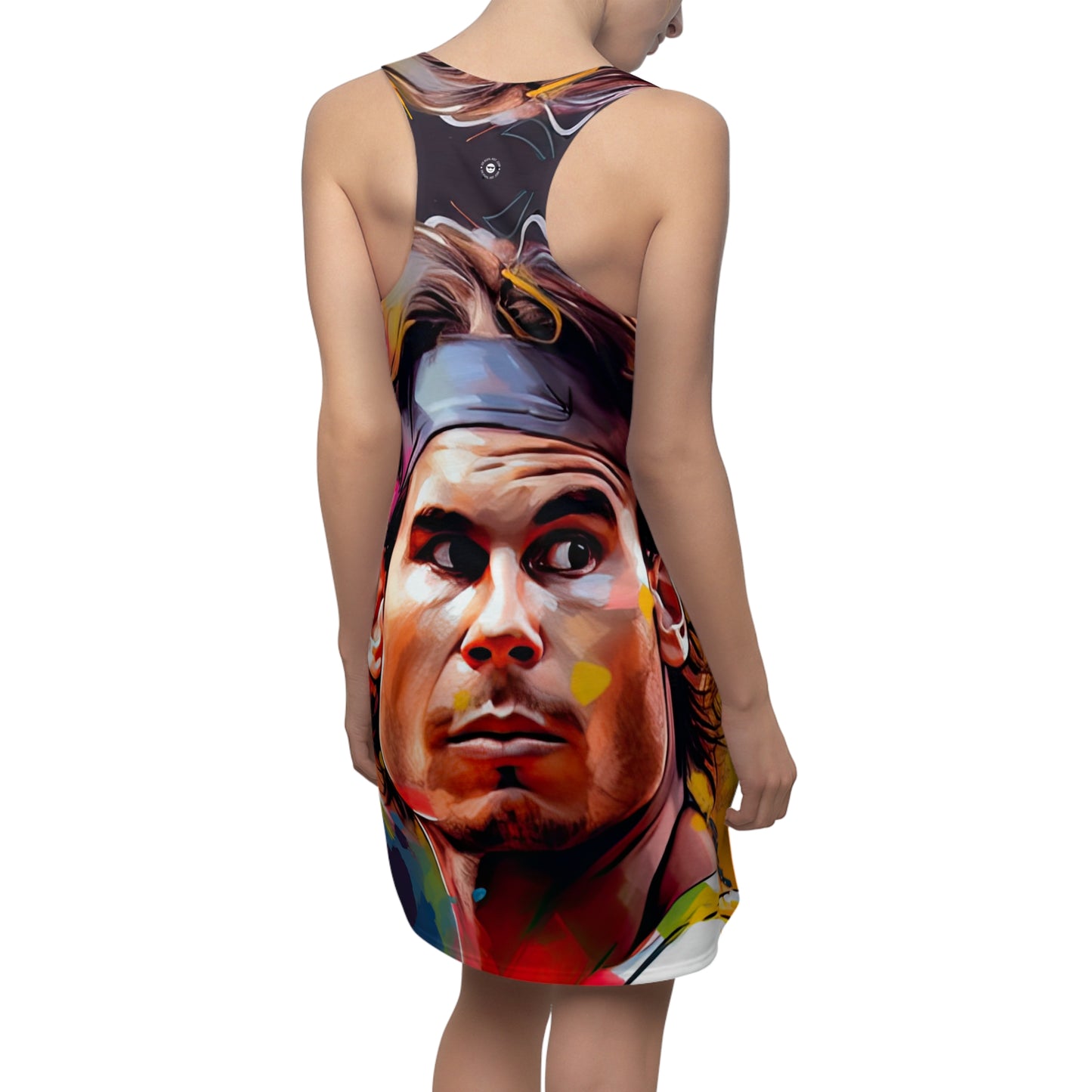 Raphael Nadal Portrait - Artistic Racerback Dress