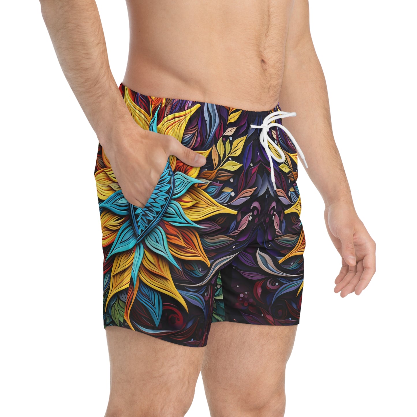 Swirl - Artsy Swim Trunks