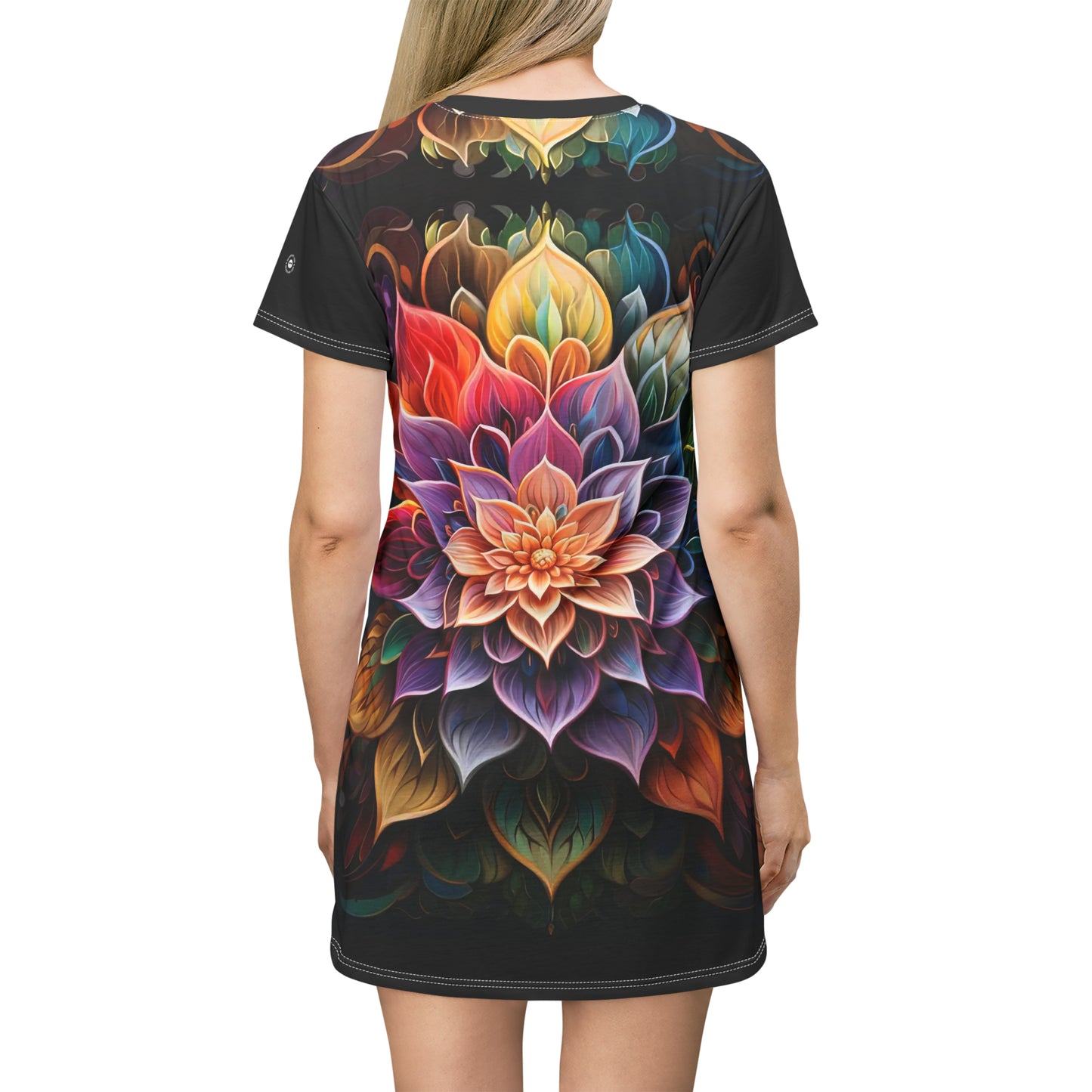 Lotus Mandala - Artsy T-Shirt Dress