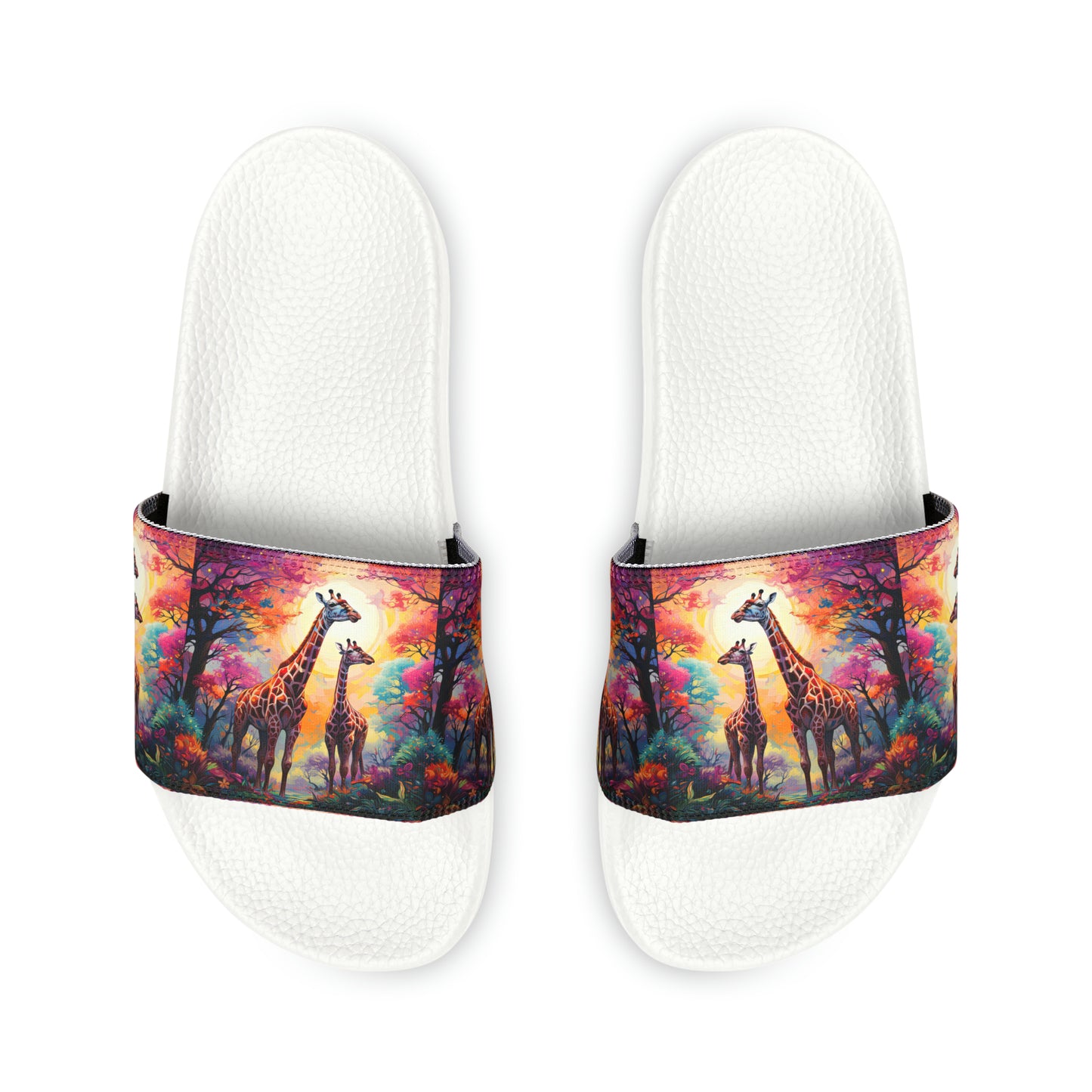 Giraffe Sunrise - Men's Slides