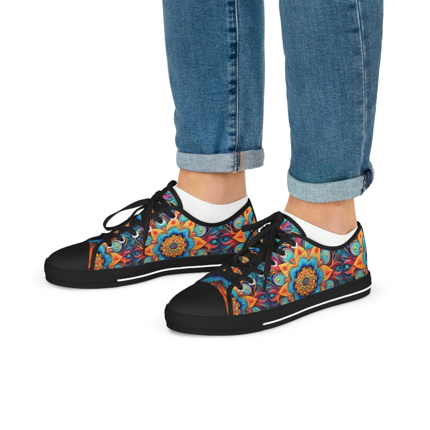 Floral Mandala - Men's Sneakers