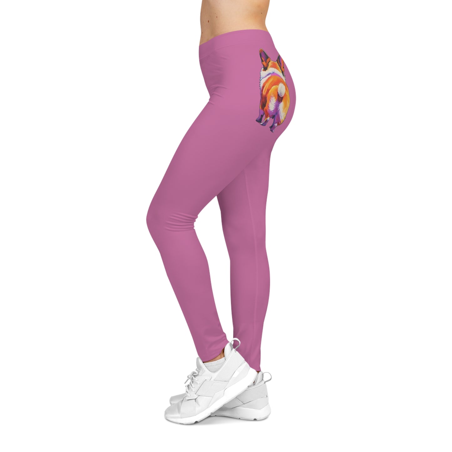 Corgi Butt in Pink - Artistic Leggings