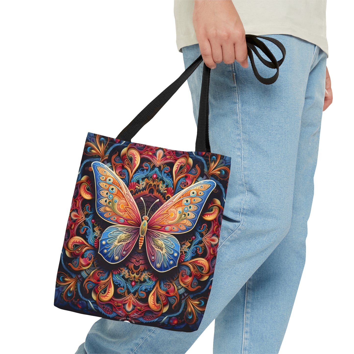 Butterfly Mandala - Artistic Tote Bag