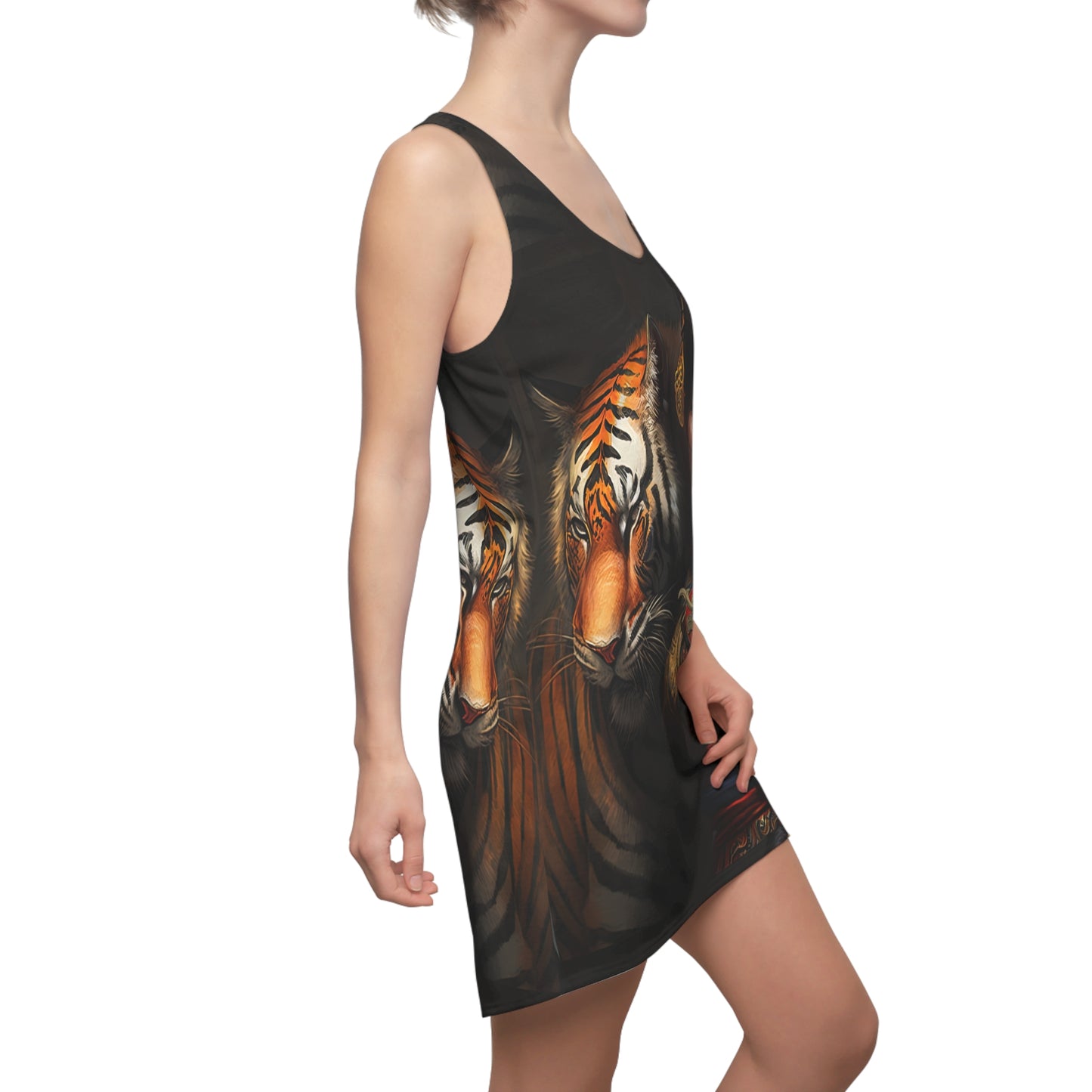 Bengal Tiger Goddess - Artistic Racerback Dress