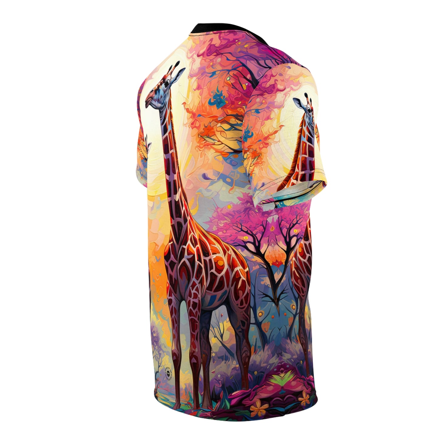 Giraffe Sunrise Full - Fashion Tee