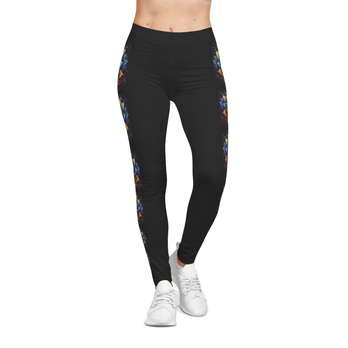 Lotus Mandala Trail - Artistic Leggings