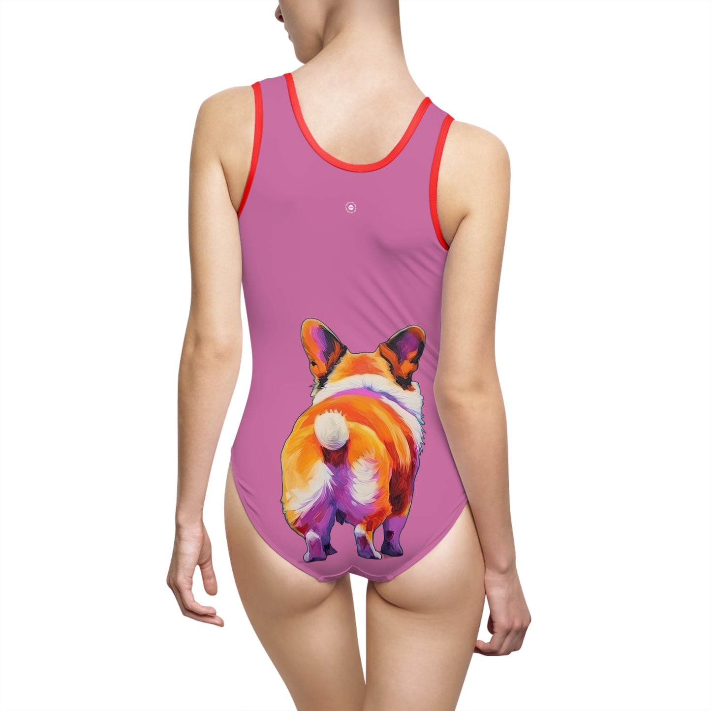 Corgi Butt in Pink - Classic One-Piece