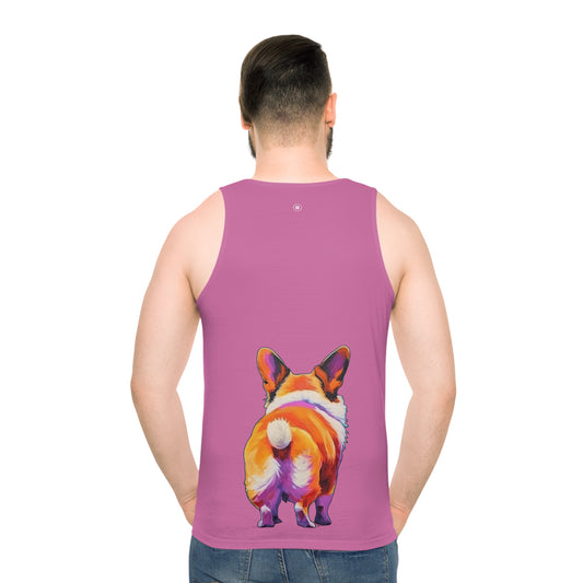 Corgi Butt in Pink - Tank Top