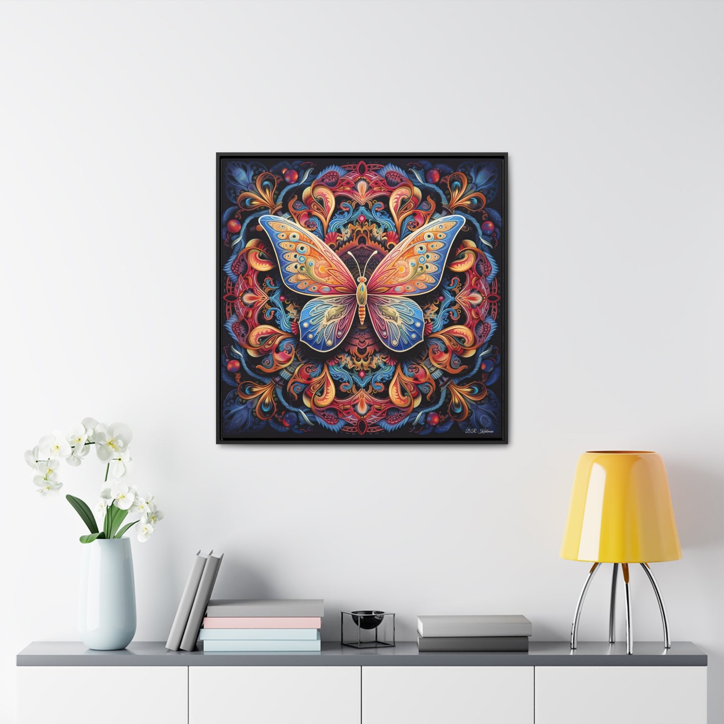 Butterfly Mandala on Canvas