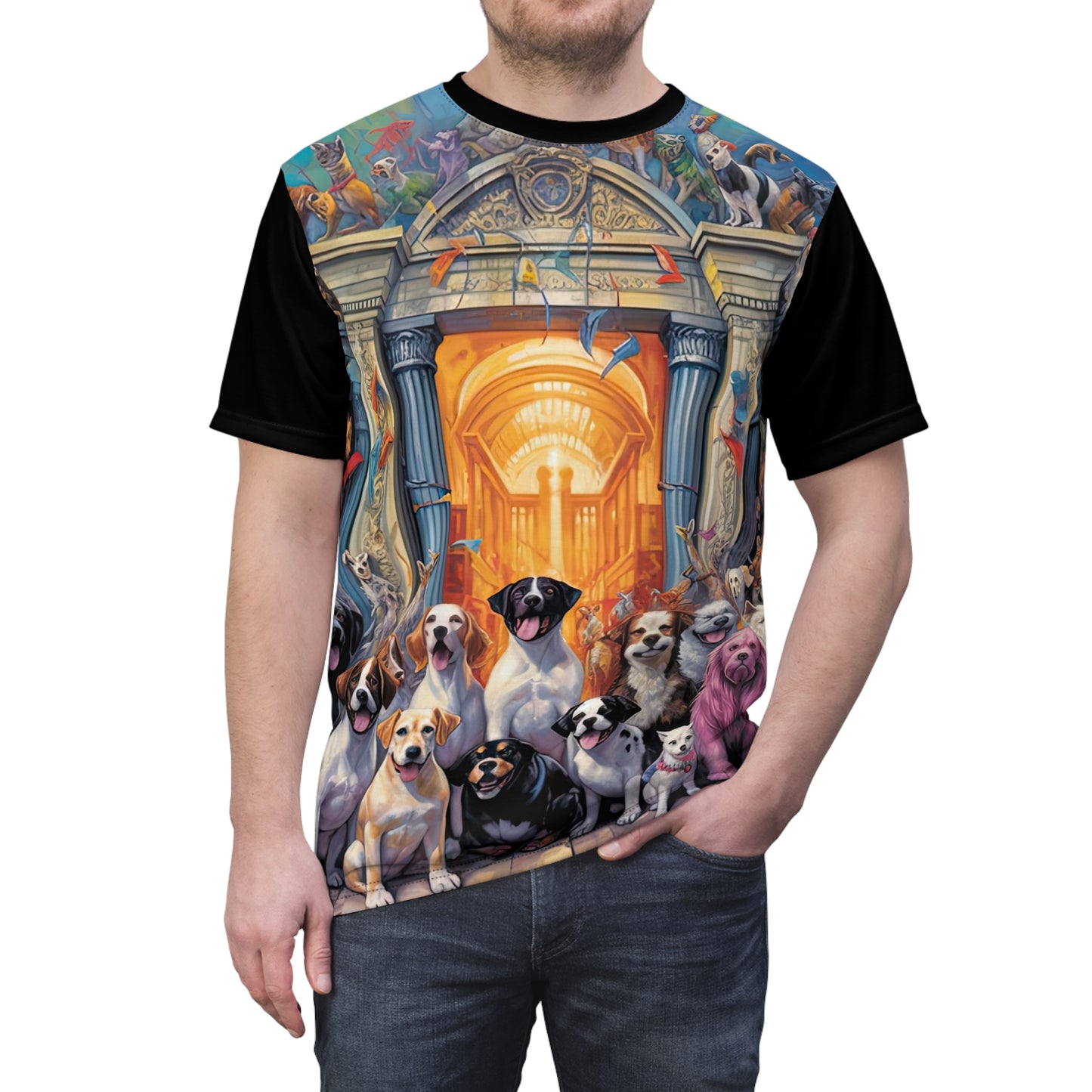 Welcome to the Pearly Gates in Black - Fashion Tee