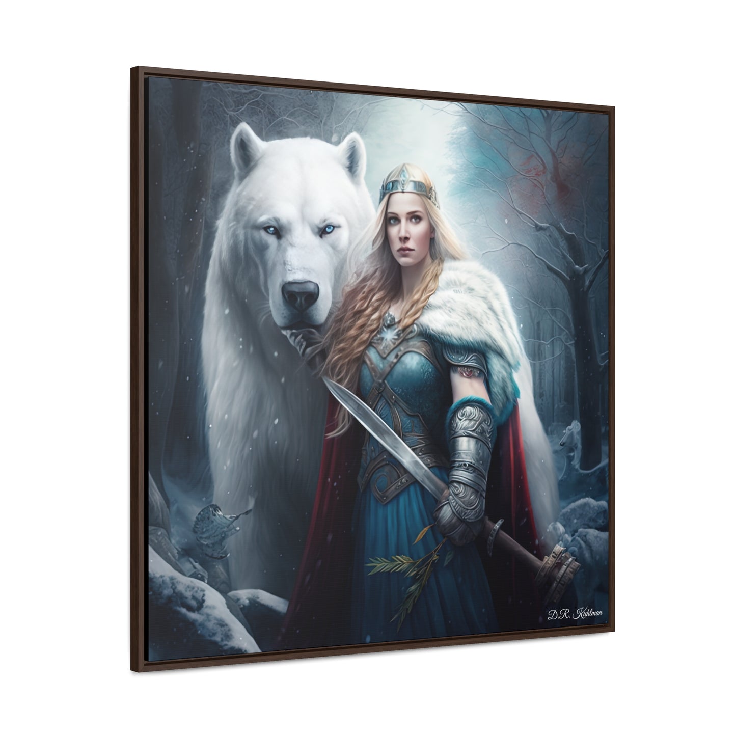 Polar Bear Baroness on Canvas