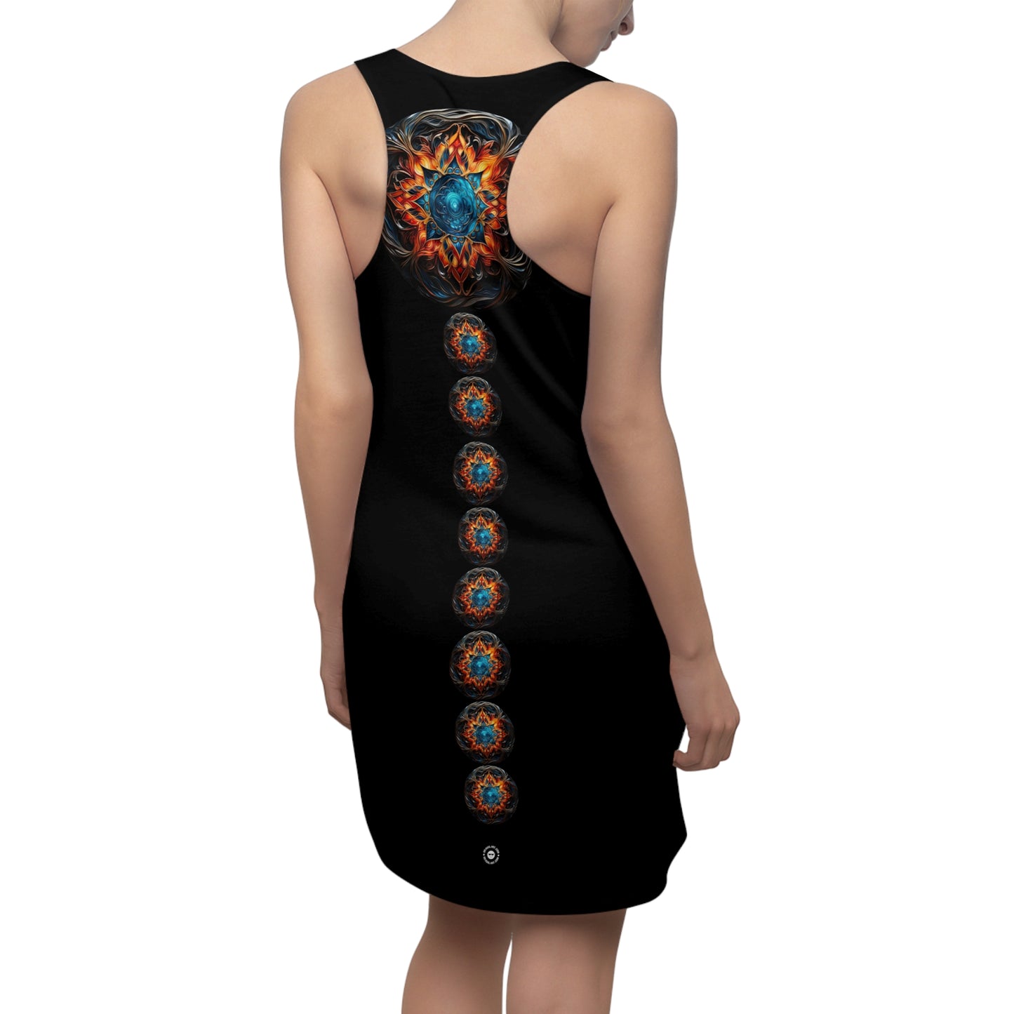 Fire and Ice Trail - Artistic Racerback Dress