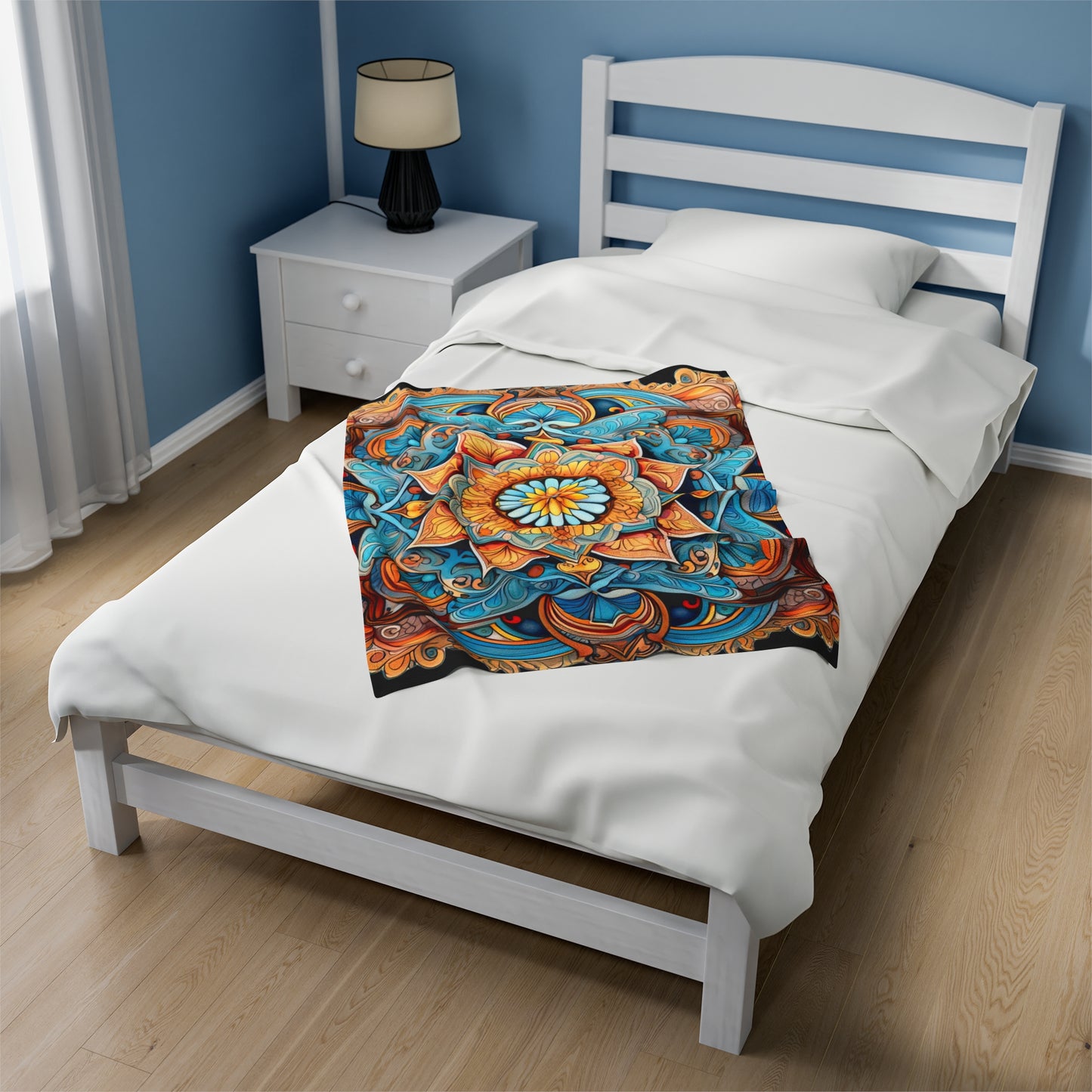 Winged Mandala - Artsy Throw Blanket