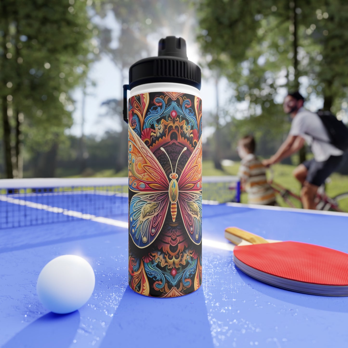 Butterfly Mandala - Water Bottle