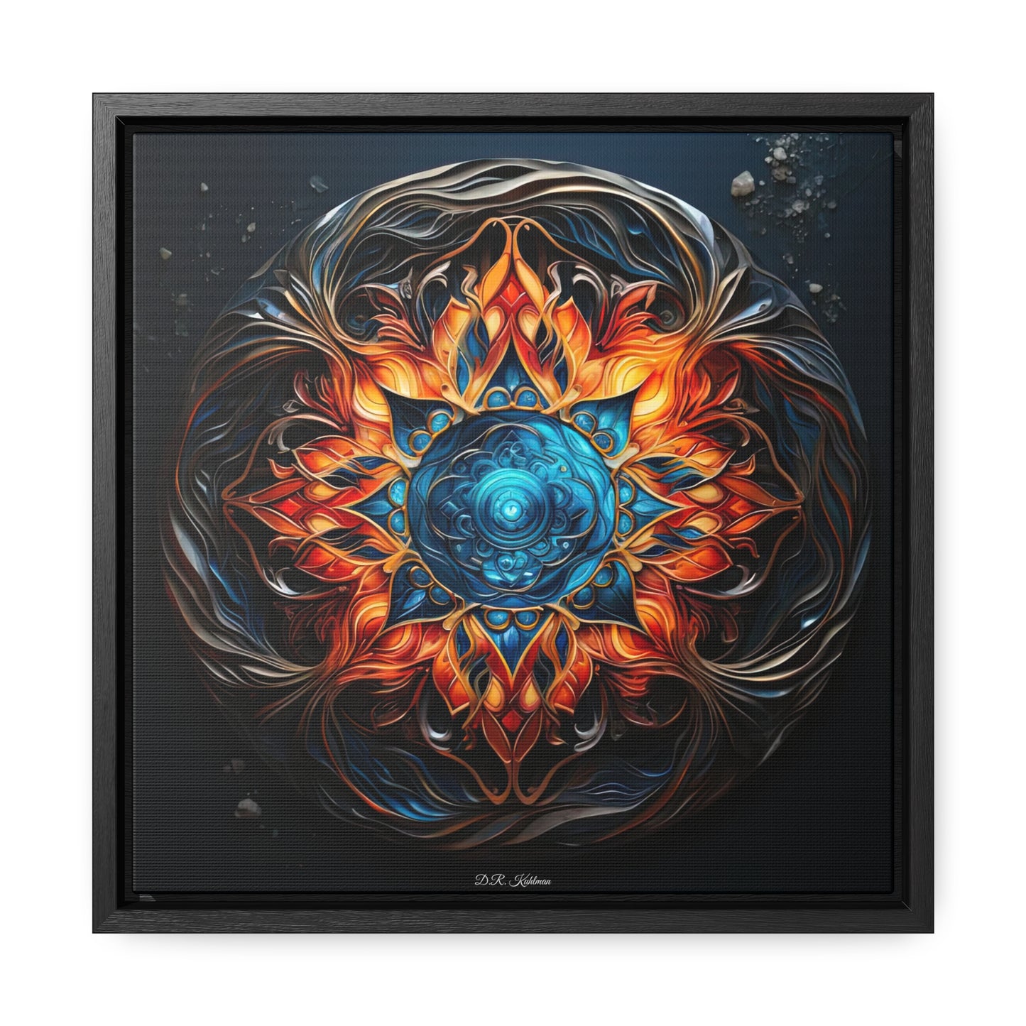 Fire and Ice on Canvas