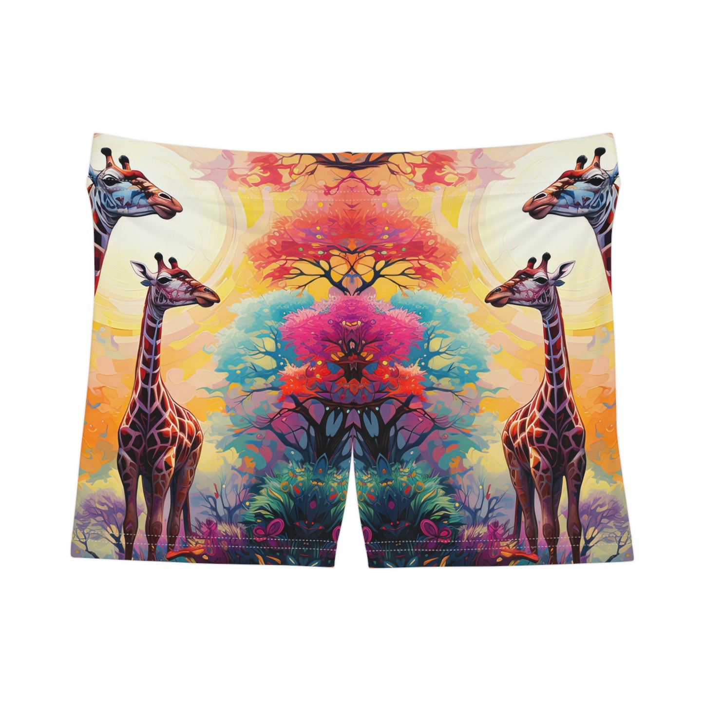 Giraffe Sunrise - Artistic Shorts