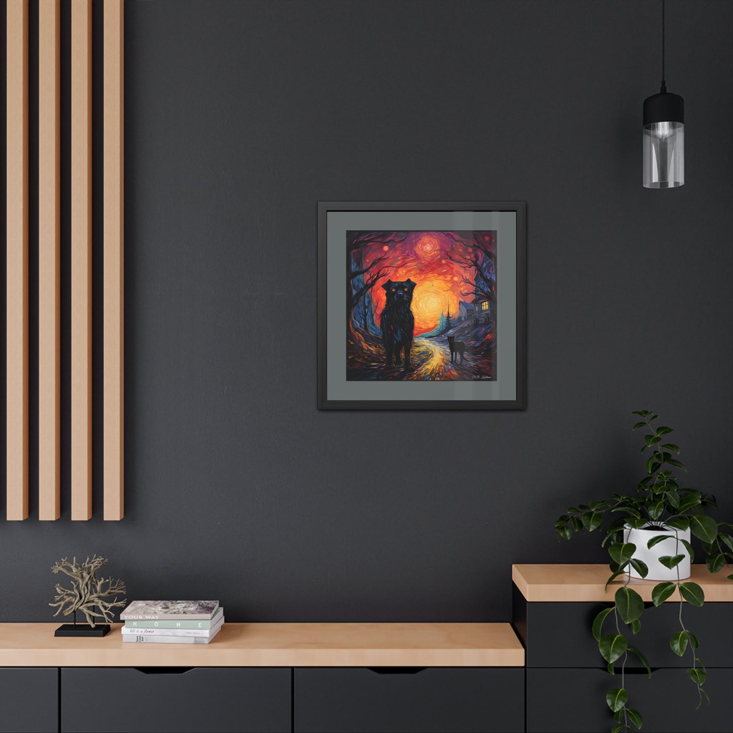 Scary Night - Framed Fine Art Print