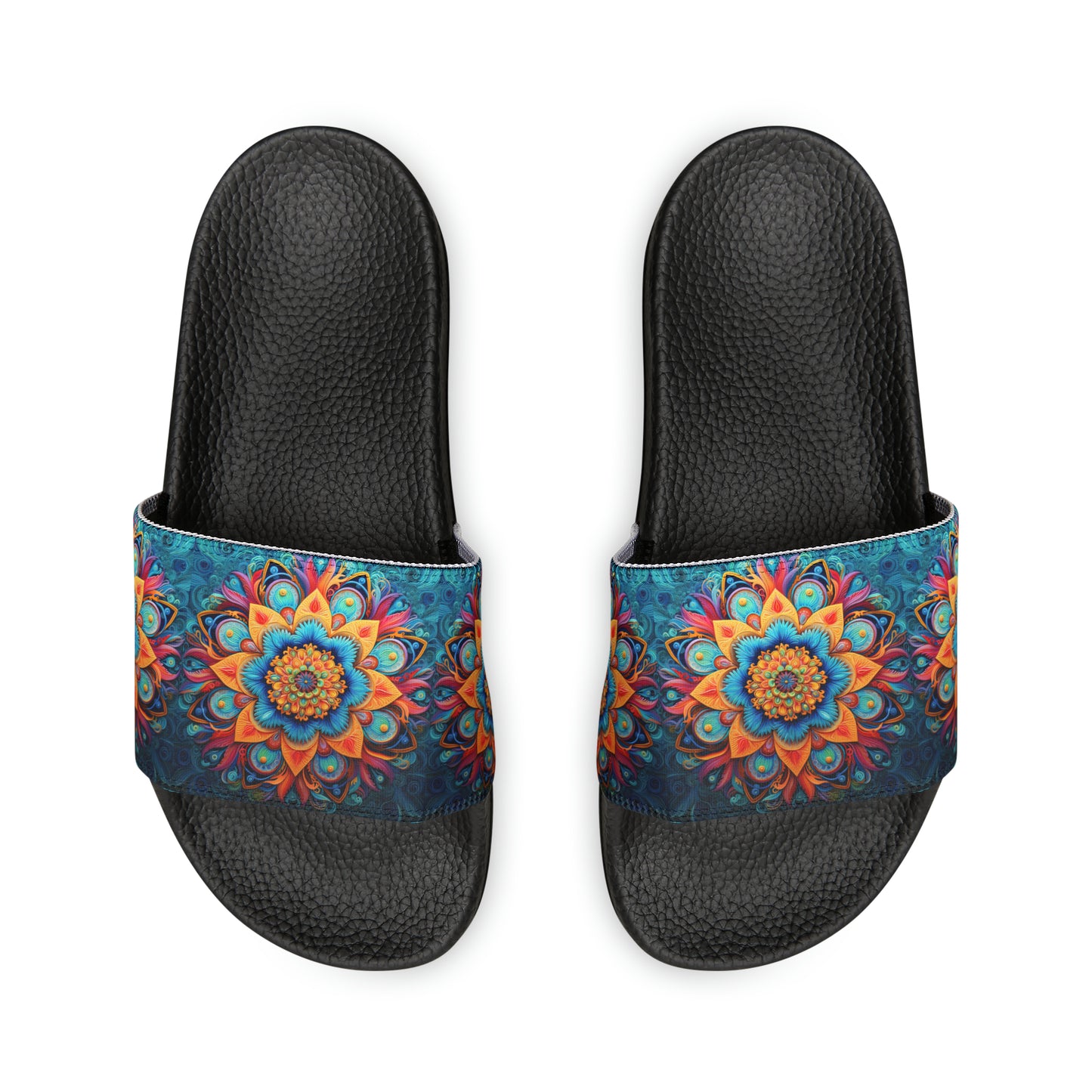 Floral Mandala - Men's Slides