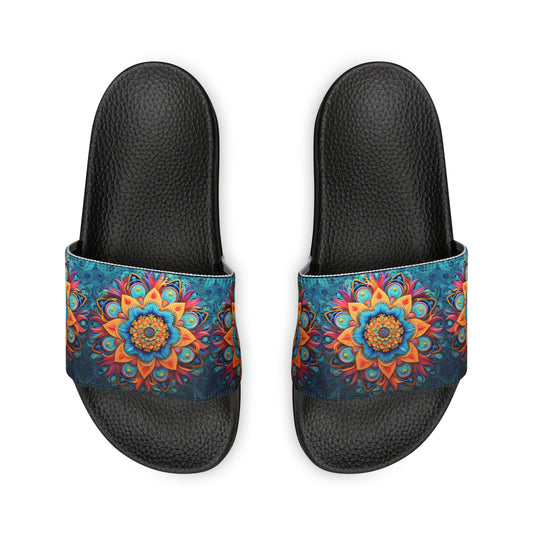 Floral Mandala - Men's Slides