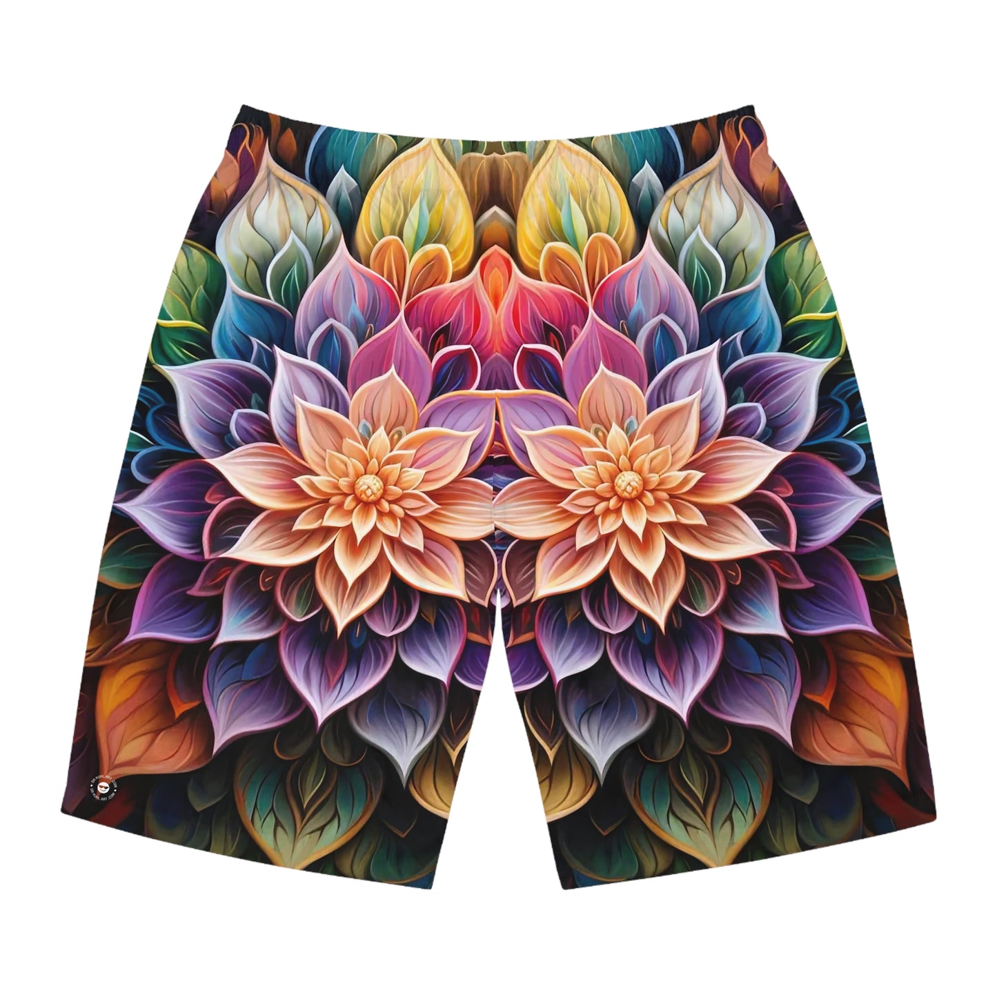 Lotus Mandala - Artistic Board Shorts