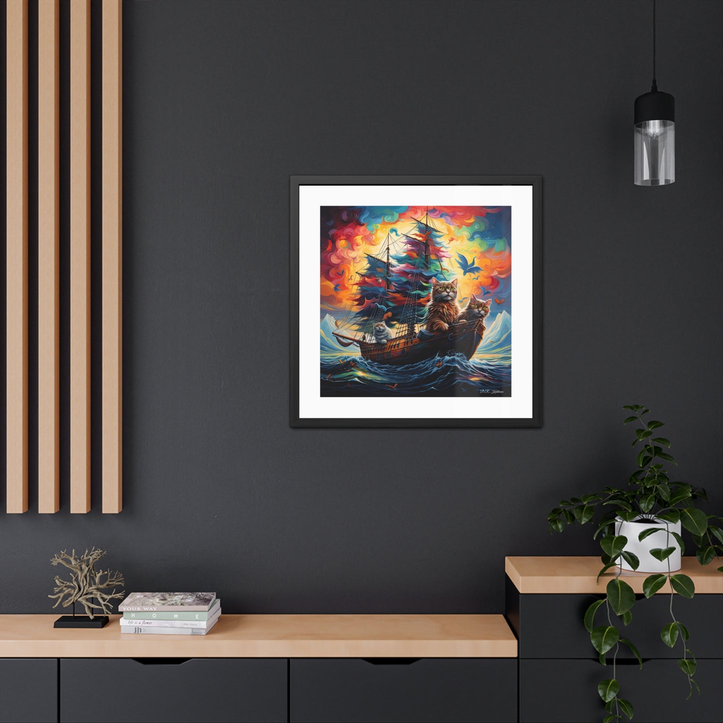 Sea Cats - Framed Fine Art Print