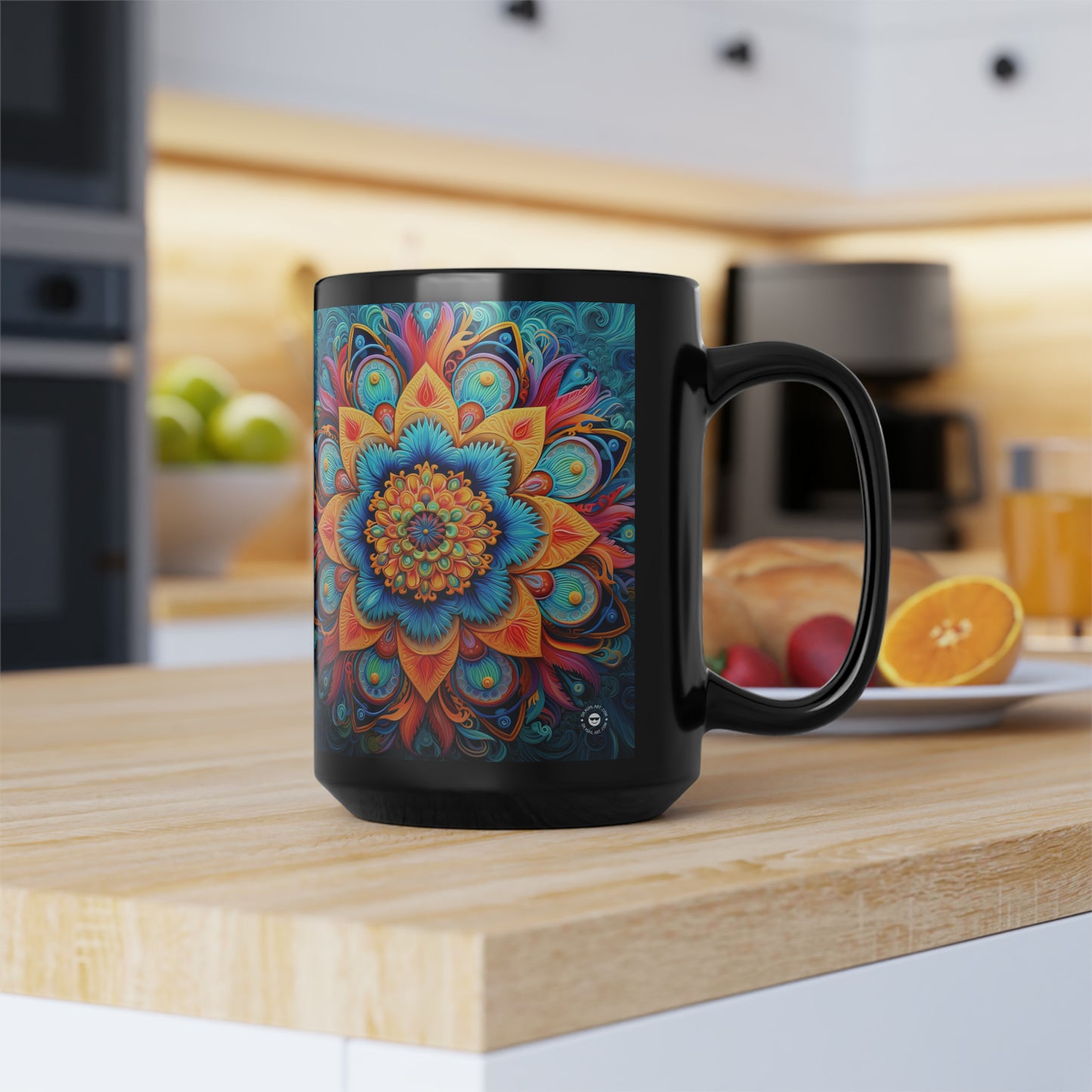 Floral Mandala - Mug Art