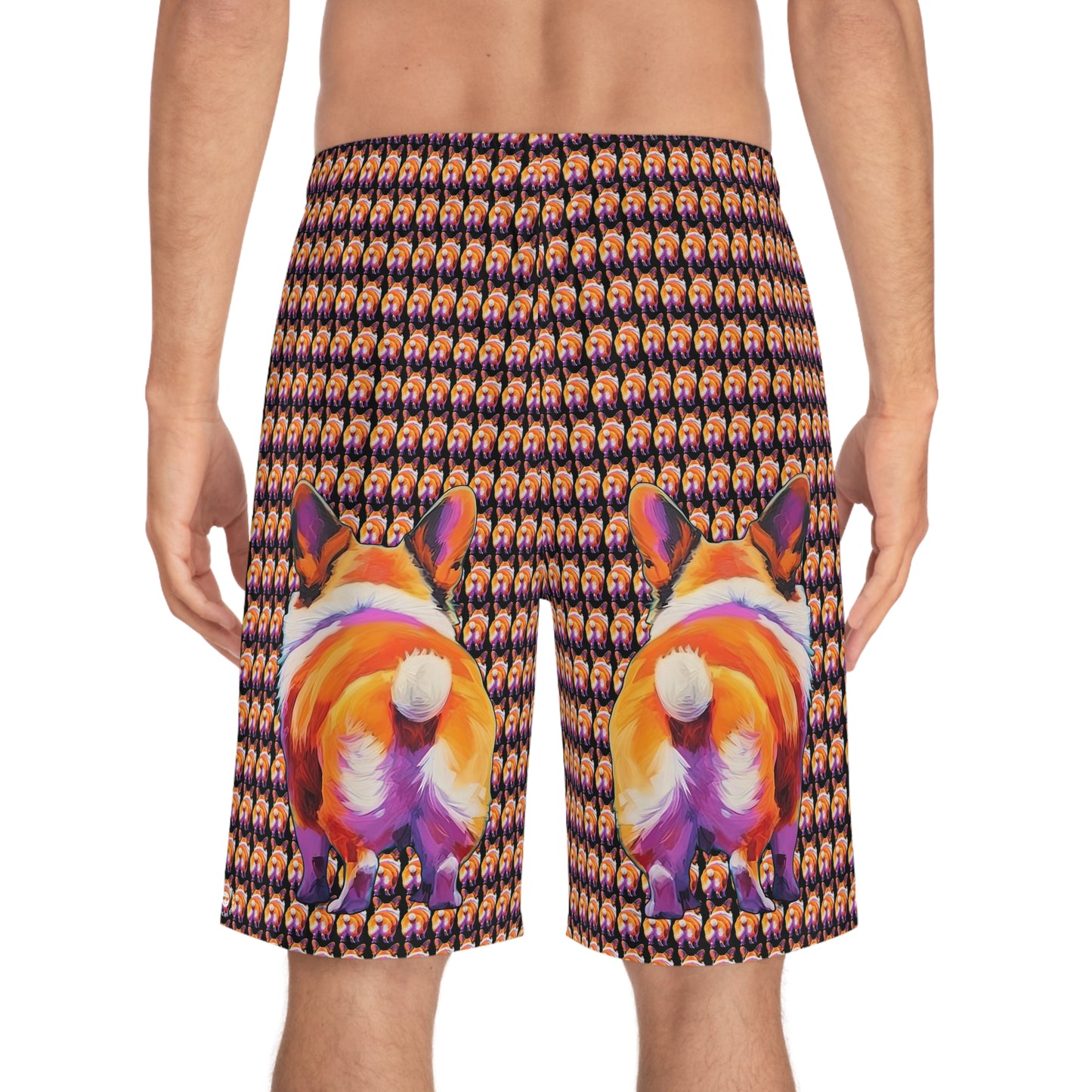 Corgi Butt Crazy - Artistic Board Shorts