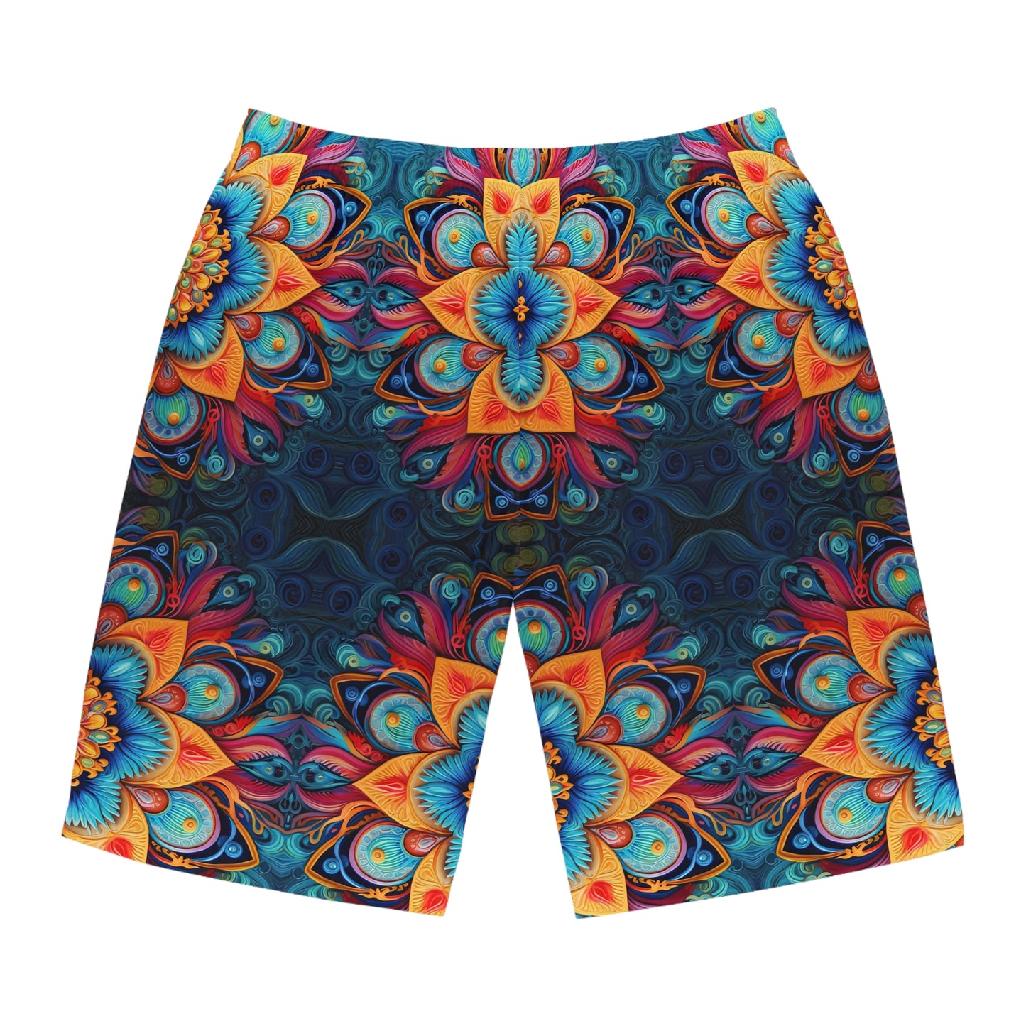 Floral Mandala - Artistic Board Shorts