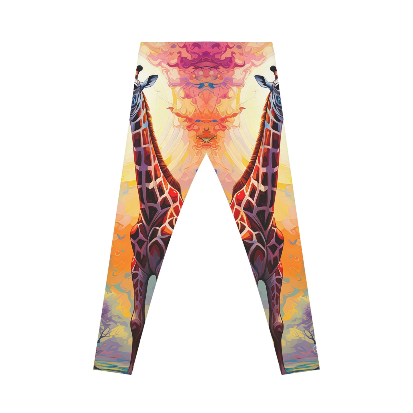 Giraffe Sunrise - Artistic Leggings