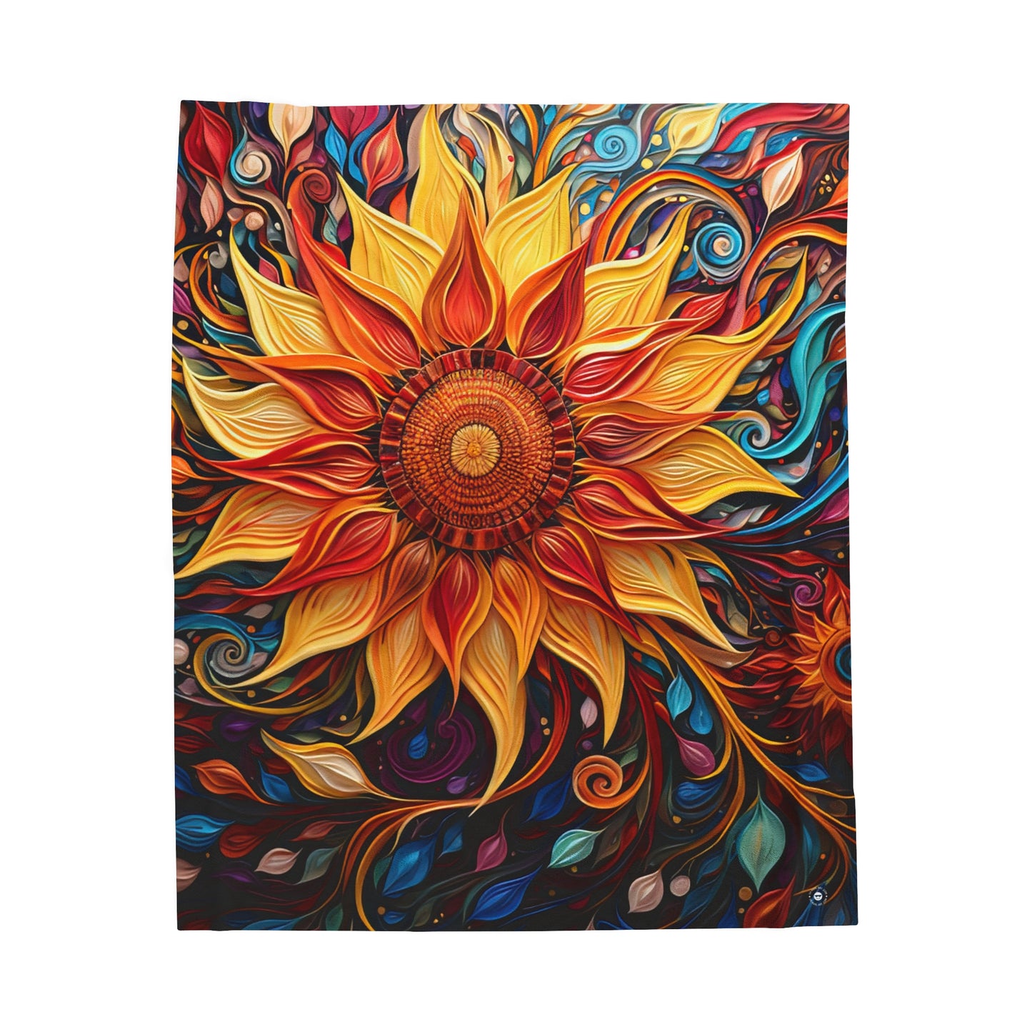 Blustery Blossom - Artsy Throw Blanket