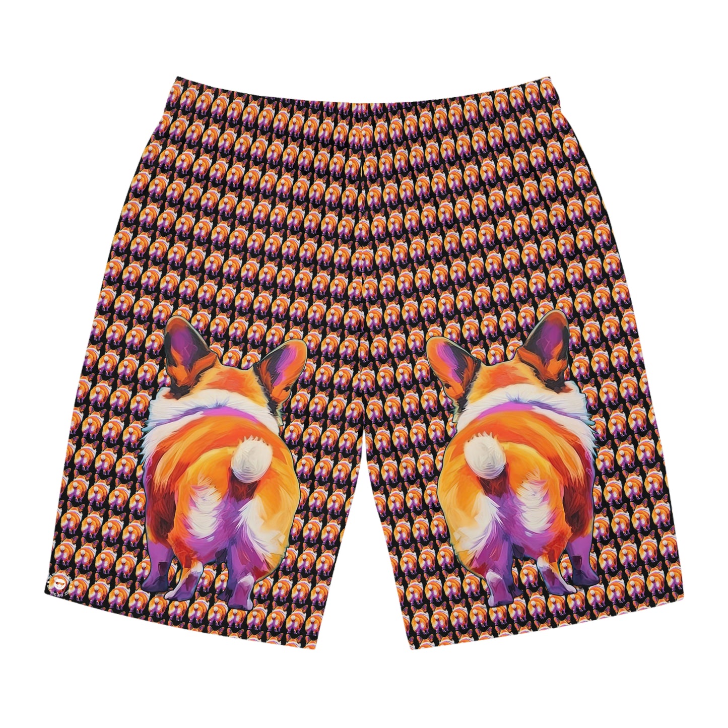 Corgi Butt Crazy - Artistic Board Shorts