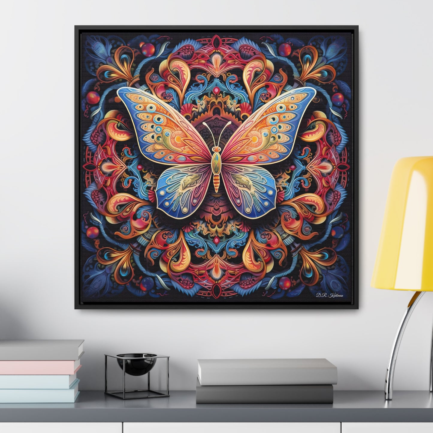 Butterfly Mandala on Canvas