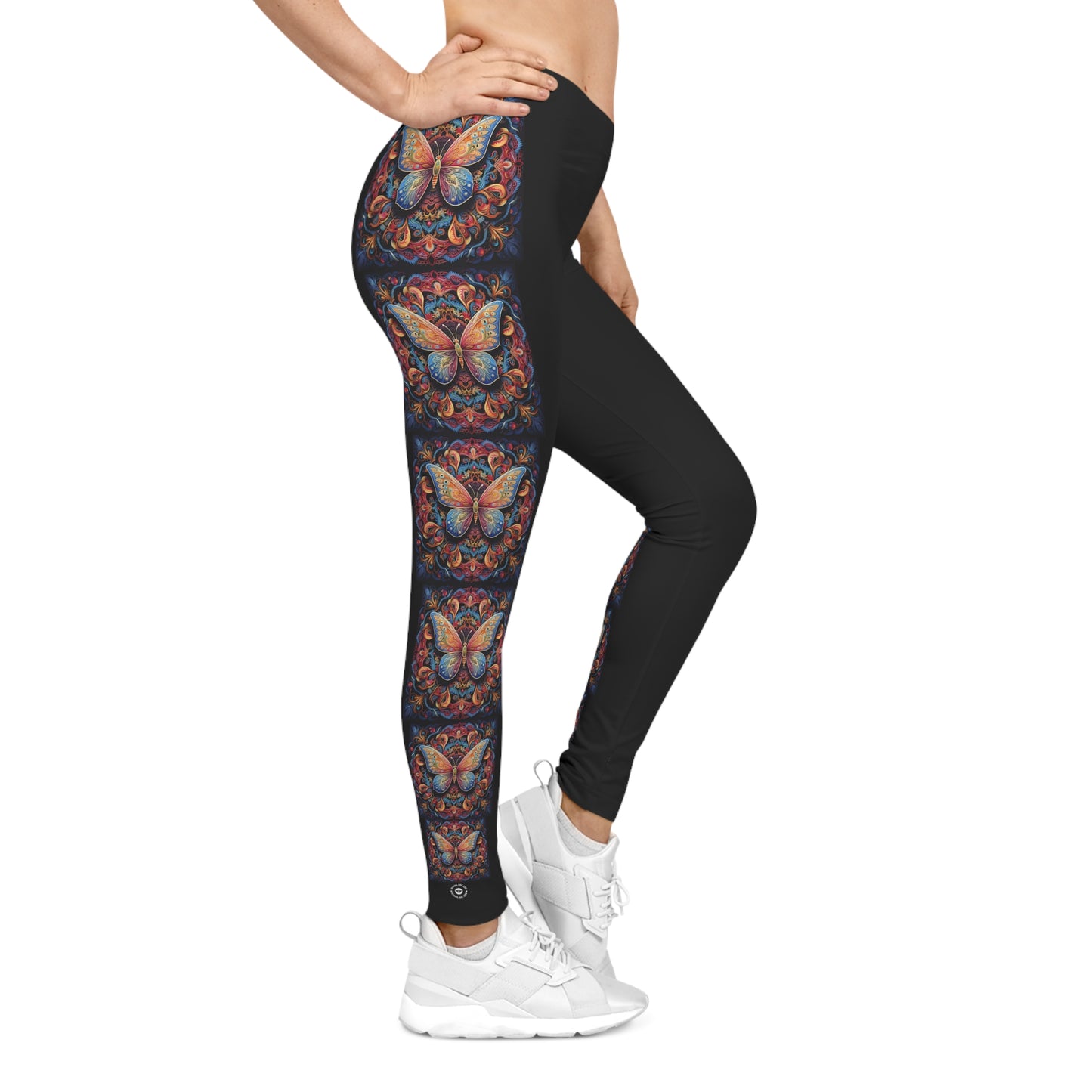 Butterfly Mandala Trail - Artistic Leggings