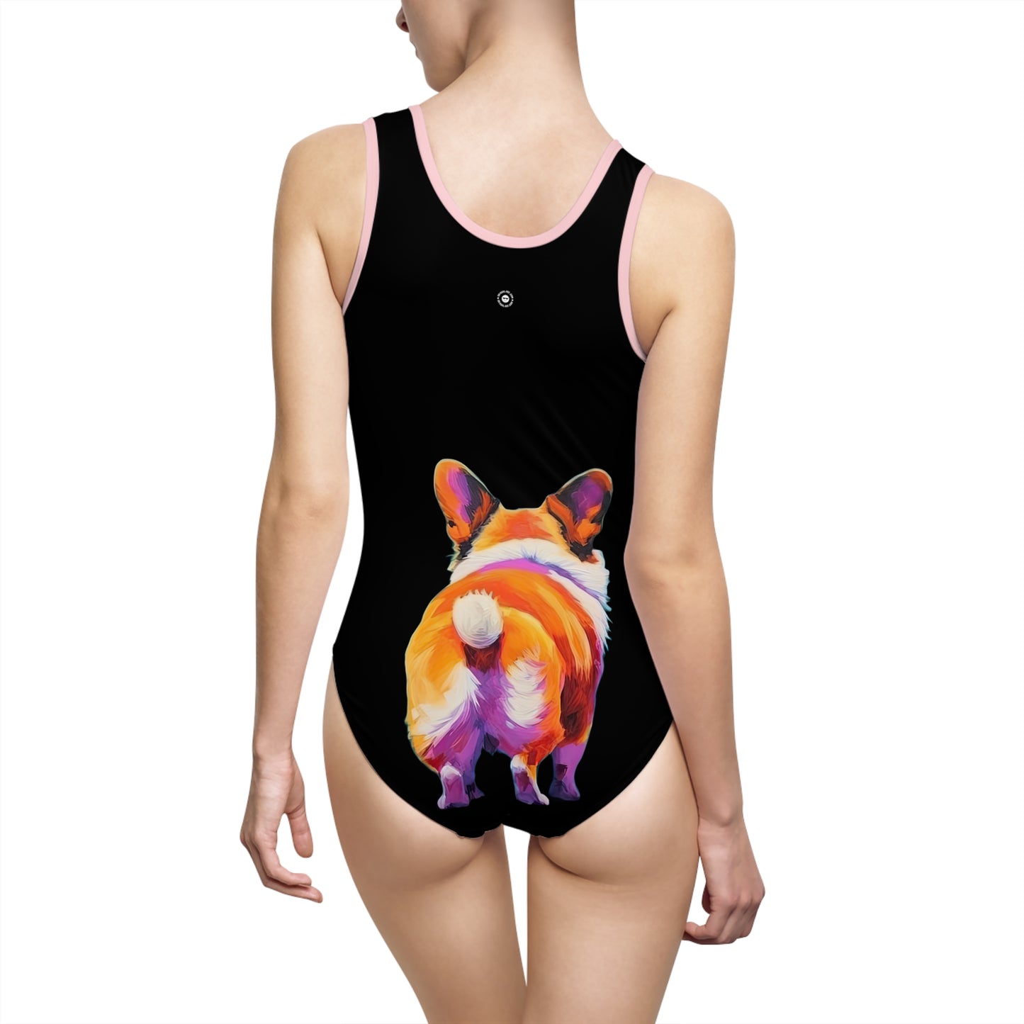 Corgi Butt in Black - Classic One-Piece