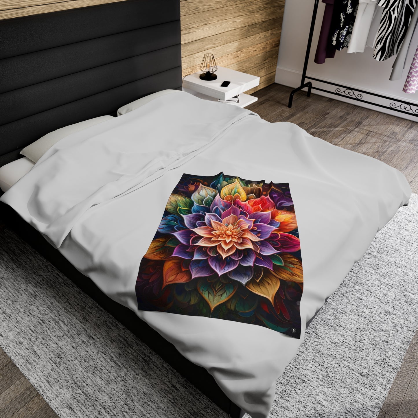 Lotus Mandala - Artsy Throw Blanket