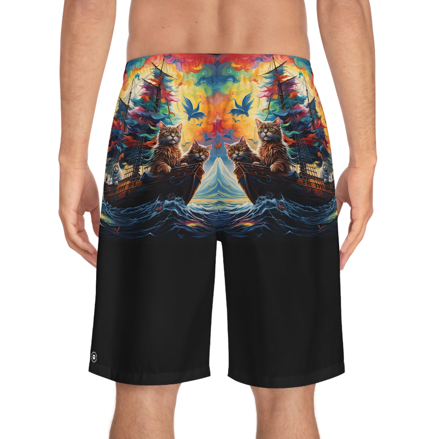 Sea Cats - Artistic Board Shorts