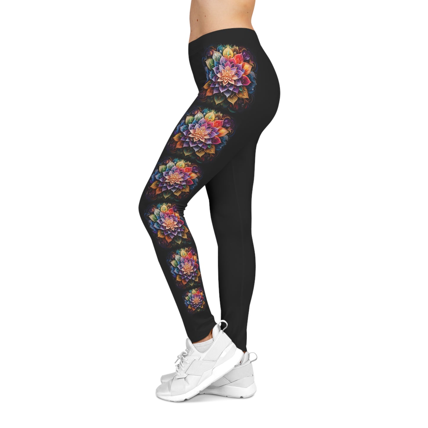 Lotus Mandala Trail - Artistic Leggings