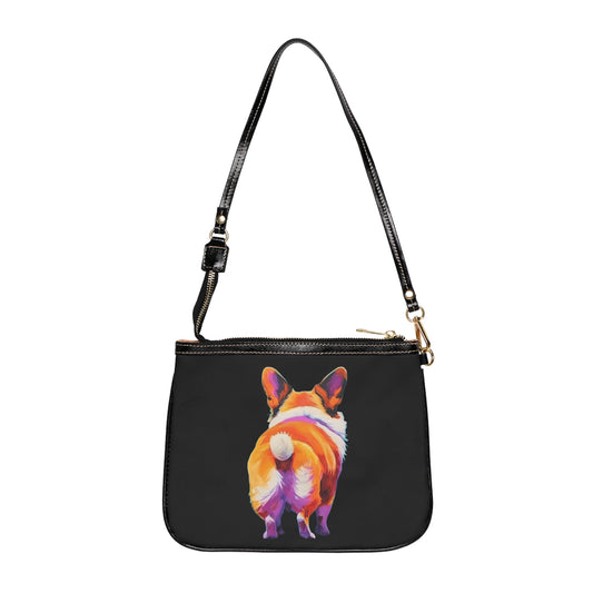 Corgi Butt in Black - Small Purse