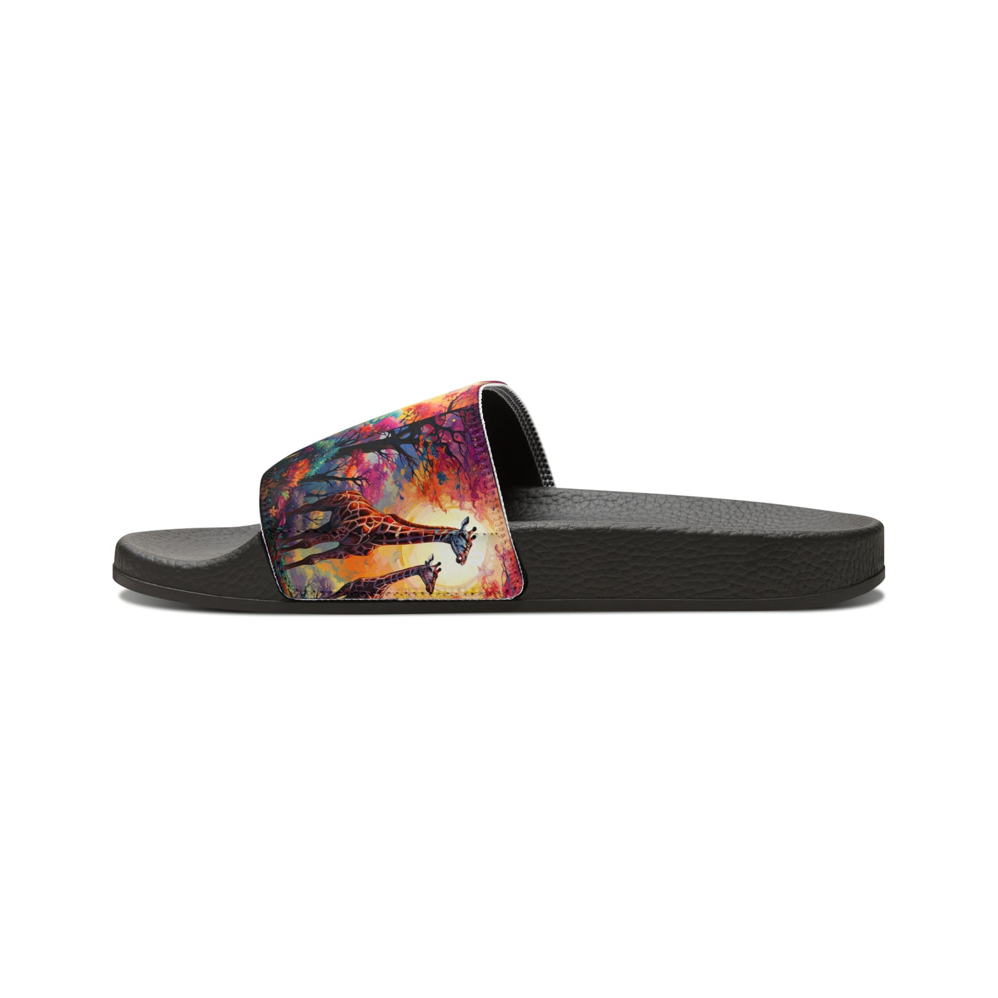 Giraffe Sunrise - Men's Slides