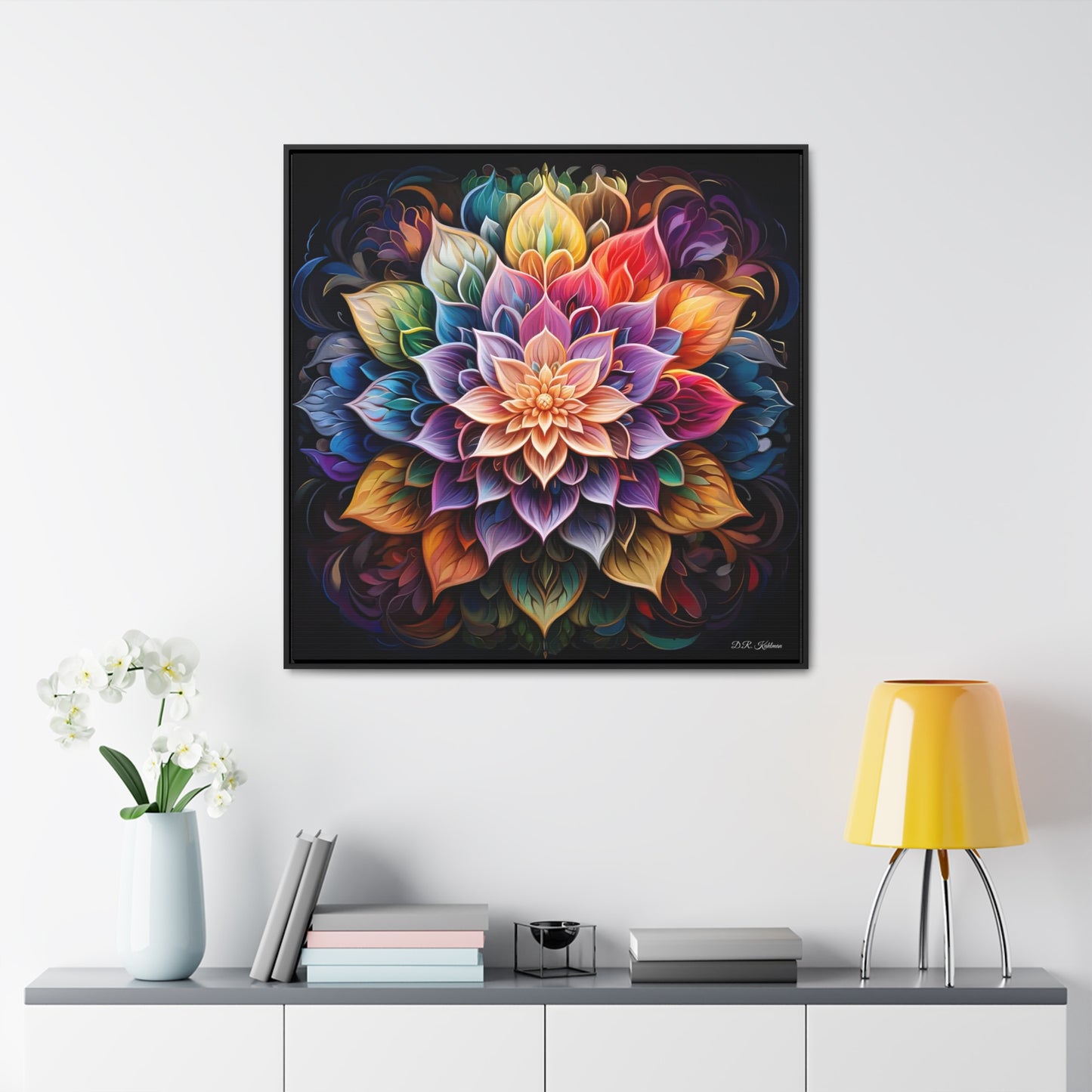 Lotus Mandala on Canvas