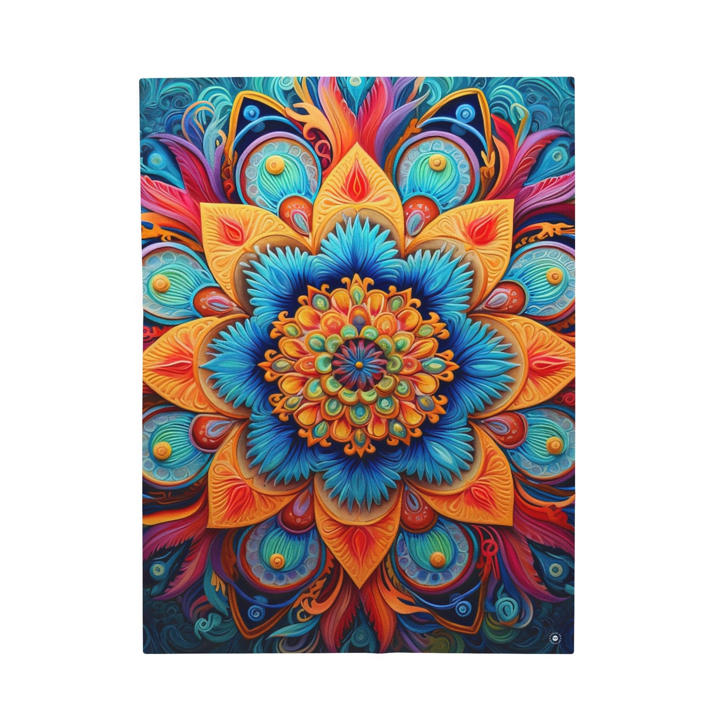 Floral Mandala - Artsy Throw Blanket