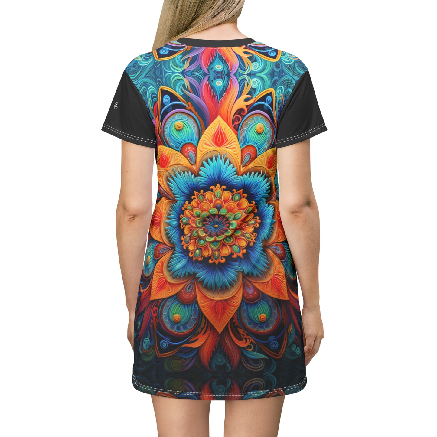 Floral Mandala - Artsy T-Shirt Dress