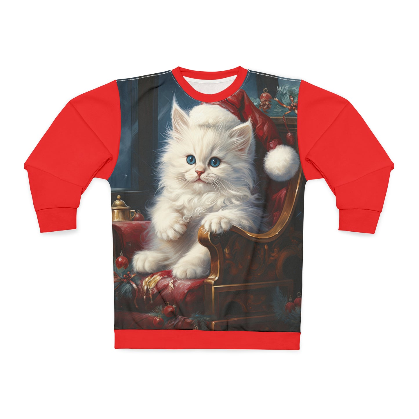 Christmas Kitty - Artistic Sweatshirt