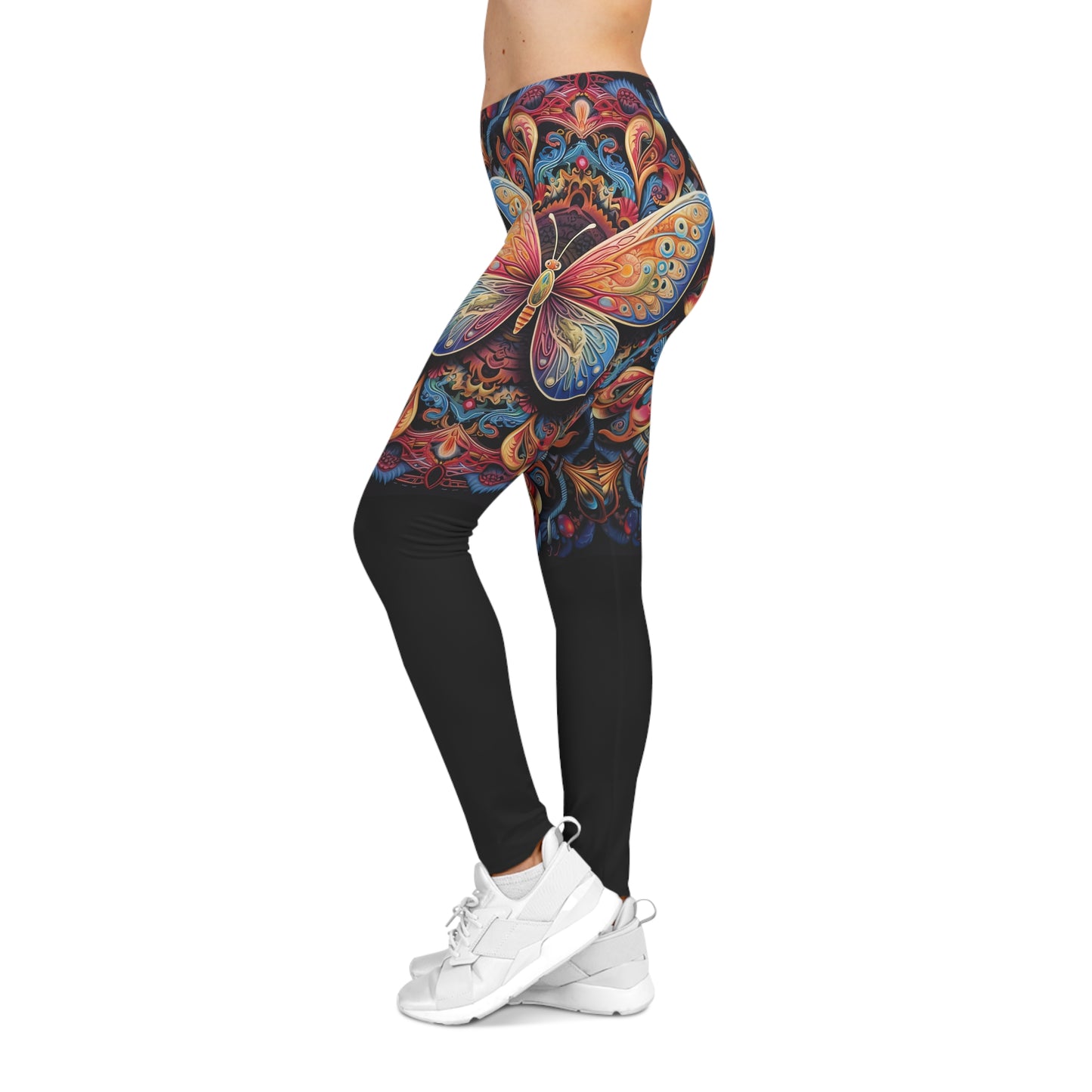 Butterfly Mandala - Artistic Leggings