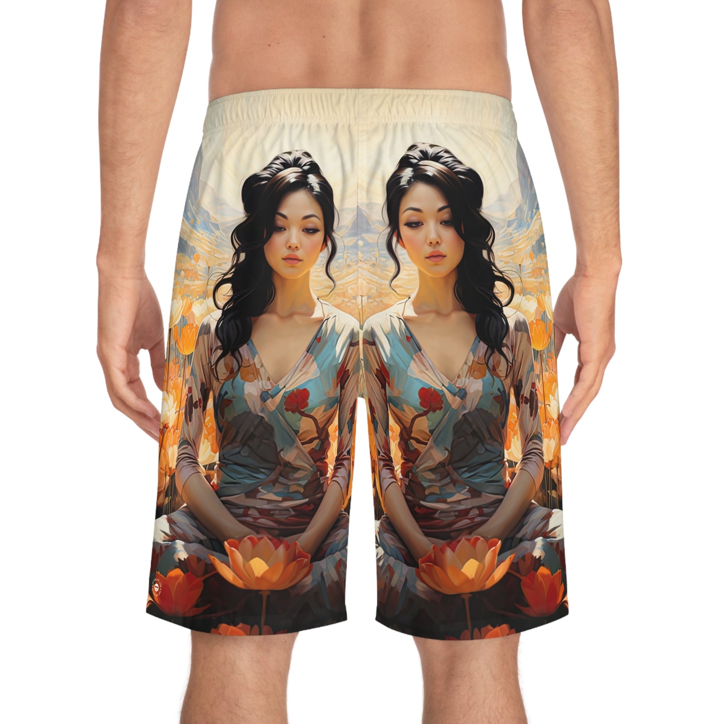 Enlotusment - Artistic Board Shorts