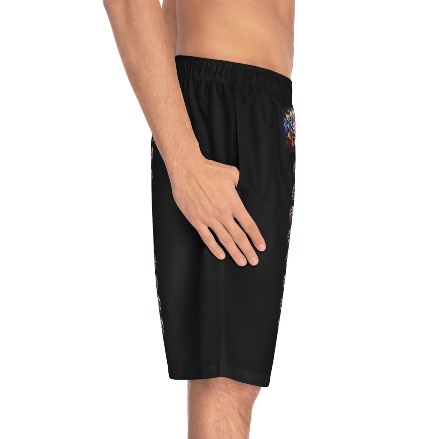 Lotus Mandala Trail - Artistic Board Shorts