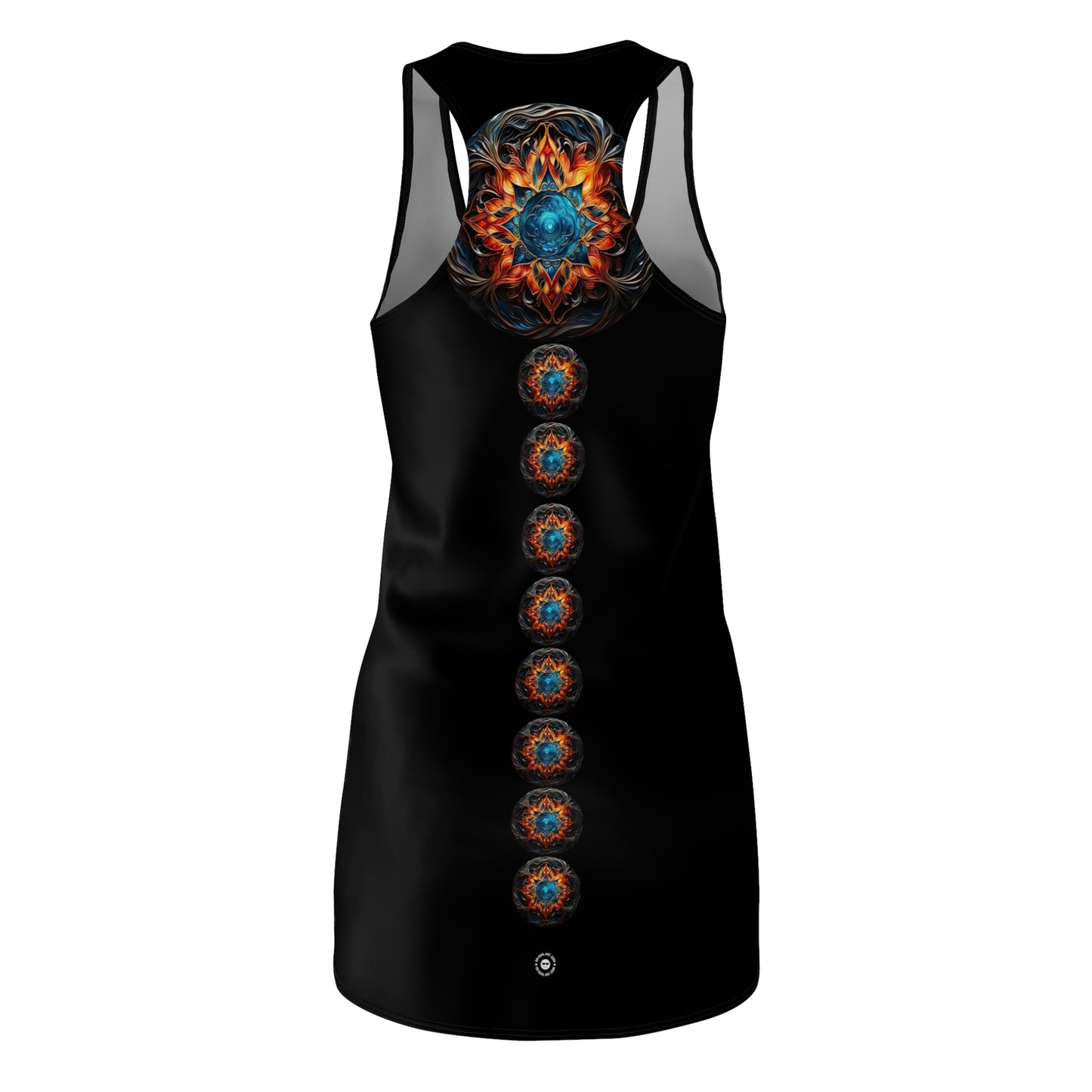 Fire and Ice Trail - Artistic Racerback Dress