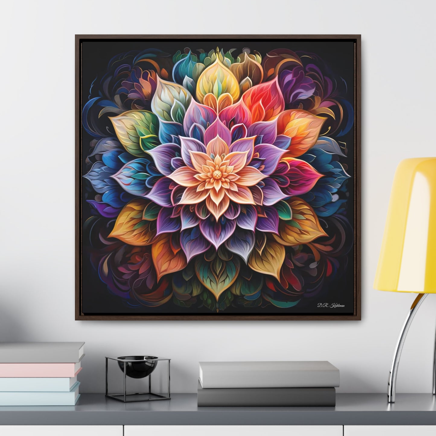 Lotus Mandala on Canvas