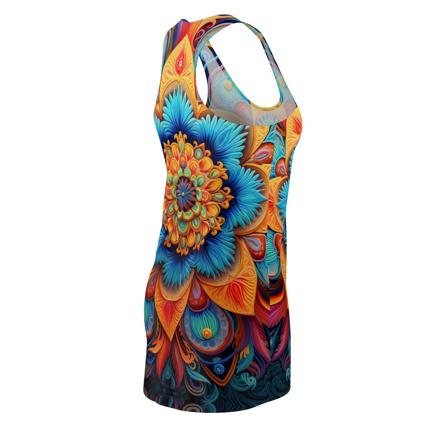 Floral Mandala - Artistic Racerback Dress