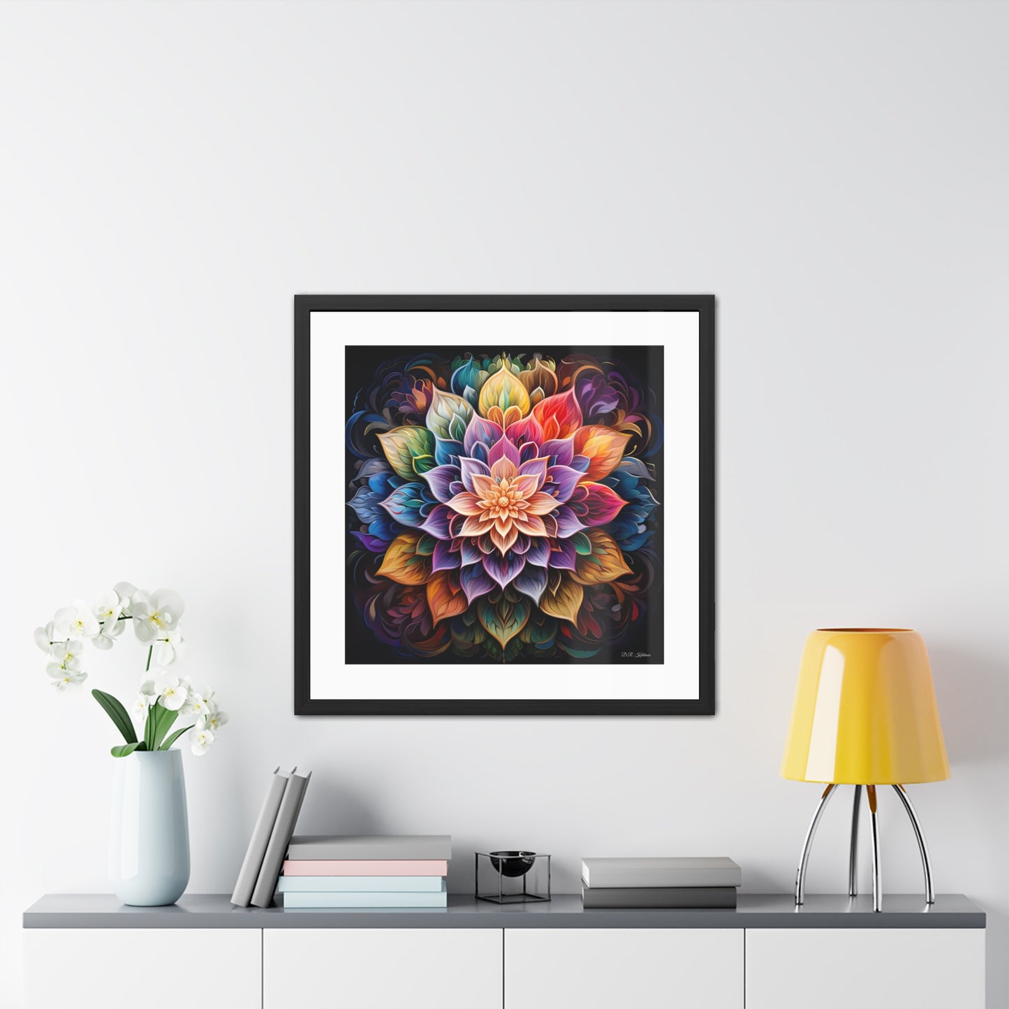 Lotus Mandala - Framed Fine Art Print